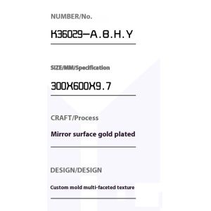 AAA Grade Ceramic Wall Tiles 300x600mm Moisture-Proof Indoor