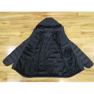 China Lightweight Puffa Jacket Navy Blue Long Padded Coat on sale