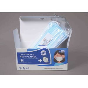 High Breathability Surgeon Face Mask , Disposable Hospital Masks Foldable
