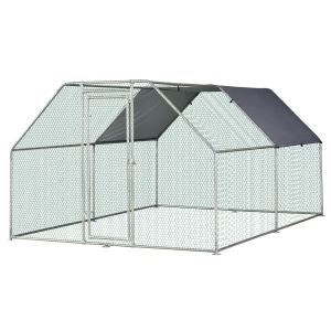 CE PVC Coating 3x4m Metal Walk In Chicken Coop