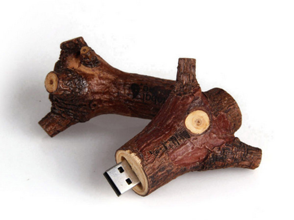 Novetly 2.0 tree branch Wooden USB Flash Drive promotional 4GB 8GB 16GB 32GB