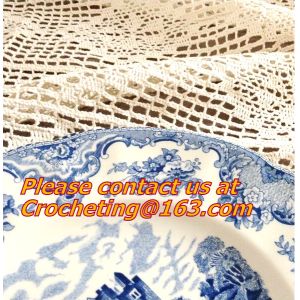 Crocheted Applepine flower Table cloth, table cover, handmade crochet, blanket,