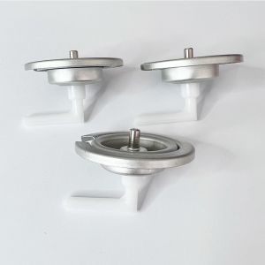 Durable Aerosol Can Valve Tinplate Mounting Cup With Actuator And Red Cap