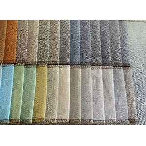 Dyed Furniture Textile Fabric 240gsm Linen Polyester Textile