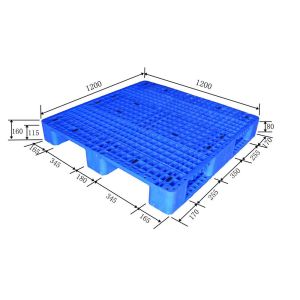 OEM Blue Plastic Pallet 1100x1100 Pallets Made From Recycled Plastic