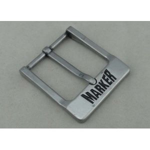 Antique Nickel Plating Custom Made Belt Buckles Soft Enamel 58 mm