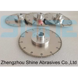 China 125mm Eelectroplated Diamond Saw Blade For Marble M14 Flange on sale