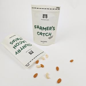 White Handle Material and Stand Included in Personalized Gift Sacks