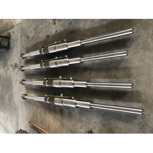 Double Acting Double Ended Hydraulic Cylinder Steel Body Material Customized