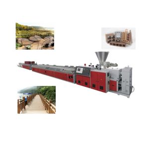 Quality WPC Machine / PP , PE , PVC wood plastic composite WPC profile production line for sale