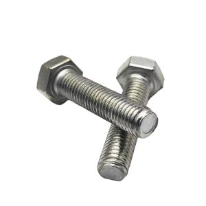 China DIN933 DIN931 Hex Head Bolts Super Duplex Stainless Steel Hexagon Bolt High Quality on sale