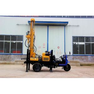 Deep Rock Water Well Crawler Drilling Rig with hydraulic outriggers