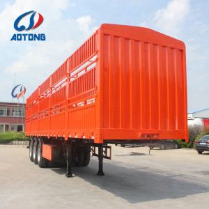 3 Axles Detachable Fence Type Cargo Carrier Semi Trailers In Logistic Industry
