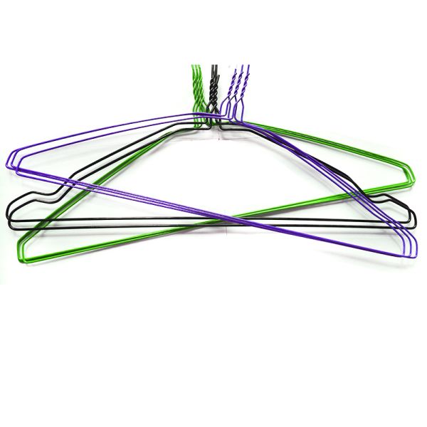 White Powder Coated Laundry 16" Coated Wire Hangers