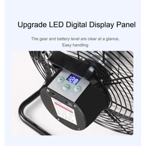 Adjustable Brushless Solar Floor Fan with Multi-function Button and 15W Working