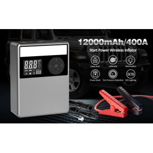 12V Portable Car Jumper Power Bank Jump Start Cable Battery Booster Car Jump
