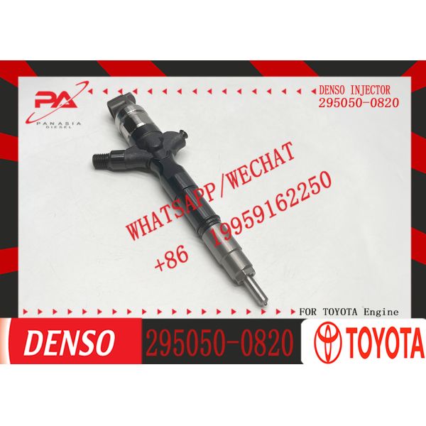 Common Rail Diesel Fuel Injector 23670-30380 295050-0820 for Denso Toyota Hilux Hiace D4D 1KD 2KD FTV
