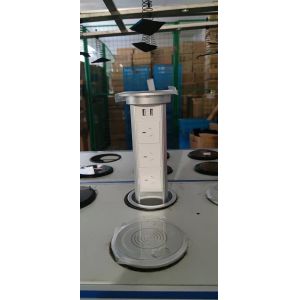 Motorized Pop Up Lifting Waterproof Power Outlet Worktop Power Tower Socket