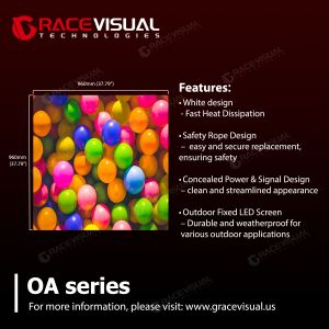 Waterproof Outdoor LED Screen for Advertising in Shopping Malls and Stadiums