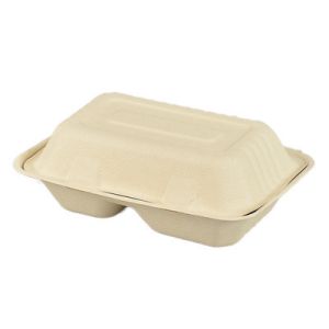OEM ODM Biodegradable Takeaway Boxes High Temp Resistance 750ml Food Containers