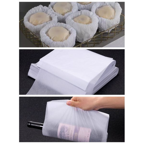 Tensile Strength 28gram White Glass Liner Paper Ton Protect Wine Bottle 11 x 14inch 