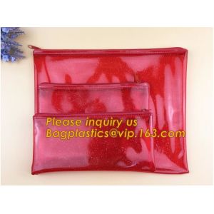 Promotional custom logo transparent pvc waterproof file pouch plastic document