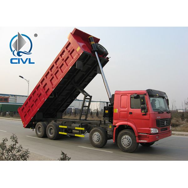 Man Diesel Howo ZZ3317N3067W 8x4 40Ton Dumper Tipper Dump Truck 12 Wheels Dump truck Red color