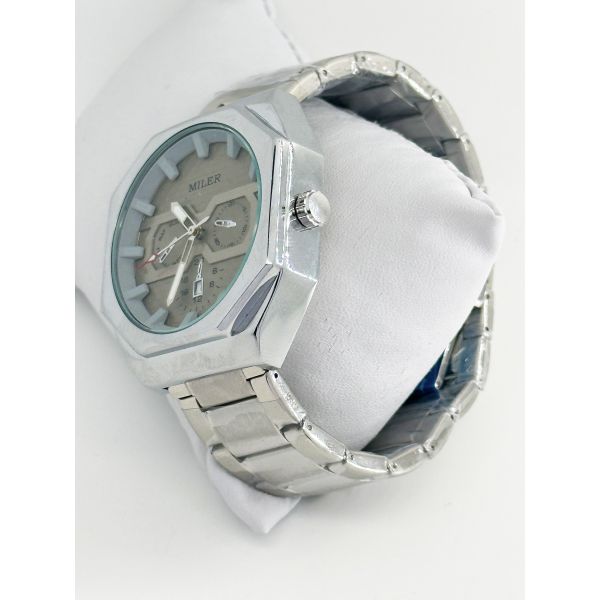 OEM Sports And Business Style Mens Stainless Steel Band Quartz Watch With Analog And Digital Display