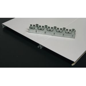 S - shaped Commercial Ceiling Tiles Strip , Aluminum Suspneded Metal Panel