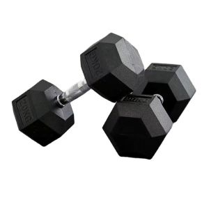 Gym Equipment Home Gym Free Weights Rubber Hex Dumbbells