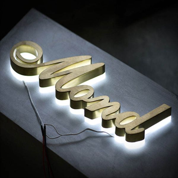 Outdoor Advertising Led Letter Sign Customized 3d led Channel Backlit Letter Sign