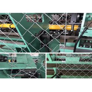 Heavy Duty Double Wire Chain Link Fence Making Machine Low Noise PVC Control