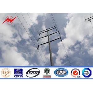 China Tapered Galvanized metal utility poles For Electrical Line Project on sale