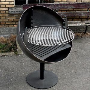 OEM Rotatable Corten Steel Fire Globe