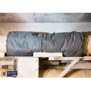 Thermal Insulation Covers 300℃ Fiberglass Heat Exchanger Reusable Jacket Blanket