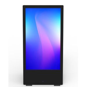 Foldable 43inch LCD Digital Poster Flexible Movement and Placement with Lock Bar