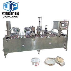 Automatic Oat Cap Measuring Cup Quantitative Filling Sealing Machine With Spoon