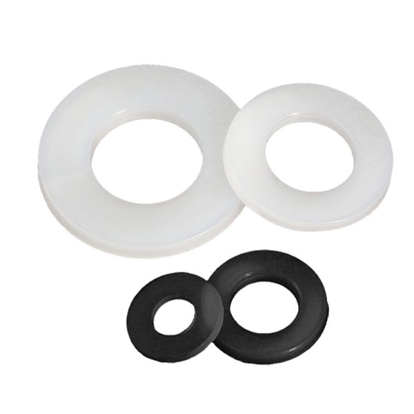 Plastic Plain Shim Nylon White Washers for Salt Spray Endurance Test 1mm 1.5mm 3mm 5mm