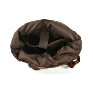 School College Rucksack Computer Bag , Canvas Leather Satchel Bookbag