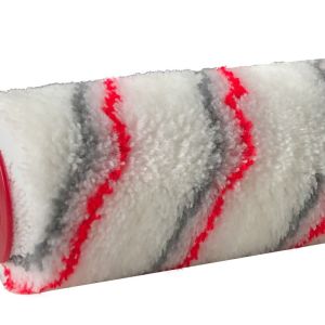 House Painting Paint Roller Brush Acrylic White With Red And Grey Stripe