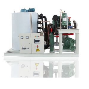 10 Tons Seawater Flake Ice Machine Commercial 32kw 380V