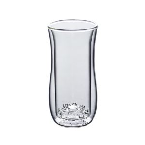 Quality Double Walled 350ml Borosilicate Glass Turkish Tea Cups for sale