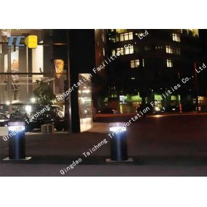 Stainless Steel Automatic Driveway Bollards , Electric Rising Bollards