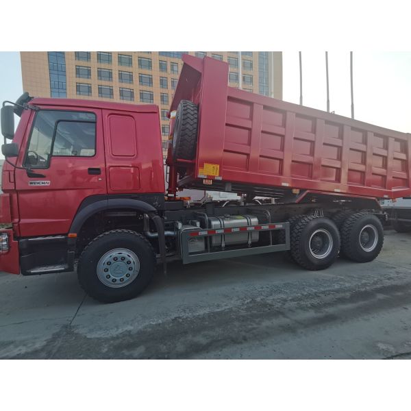 Buy SINOTRUK HOWO 380HP LHD Tipper Dump Truck 6X4 RED at wholesale prices