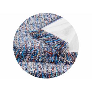 Elegant Decorative Pillow Covers , 100% Polyester Blue Throw Pillows For Couch