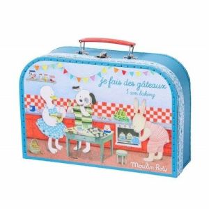 Colorful Printing Suitcase Type Flexo Printing Designed Cardboard Storage Boxes