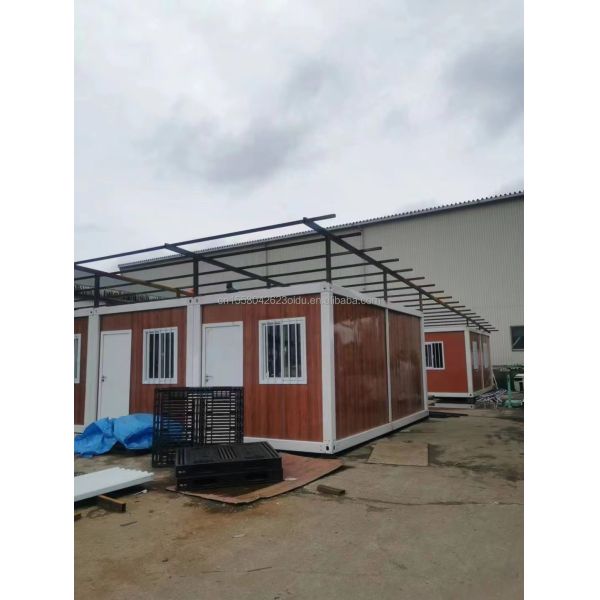 Customized Color 20ft Prefabricated Flat Package Bulk Container Frame House for Migrant Workers on Construction Site