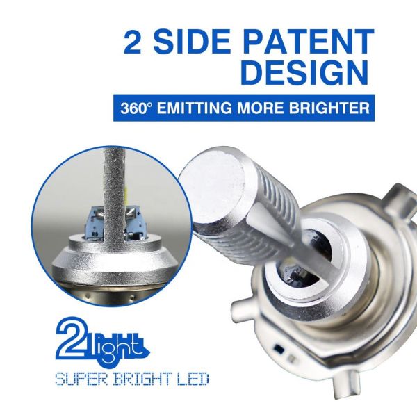 P15D H6M H4 Motorcycle Headlight 1200LM Brightest Motorcycle Headlight