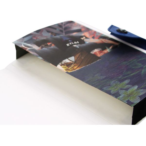 PU Leather Cover Custom Journal Printing Metal Closure Small Size Embossing