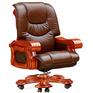 Quality luxury wooden swivel big boss chair furniture #8345 for sale